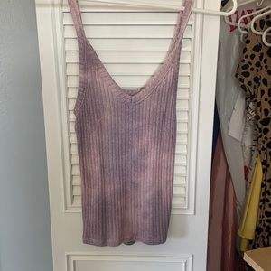 Ribbed tie dye tank top from American eagle